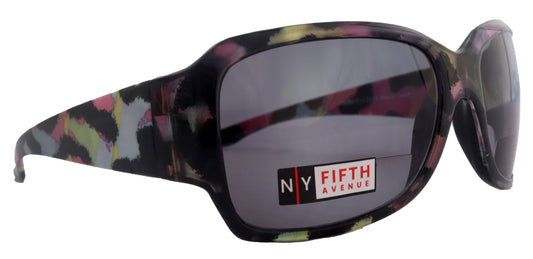 Lourdes, High-End Line Bifocal (Clear On Top) Sun Readers for Women  Readers Sunglasses (Pink, Blue with black) NY Fifth Avenue