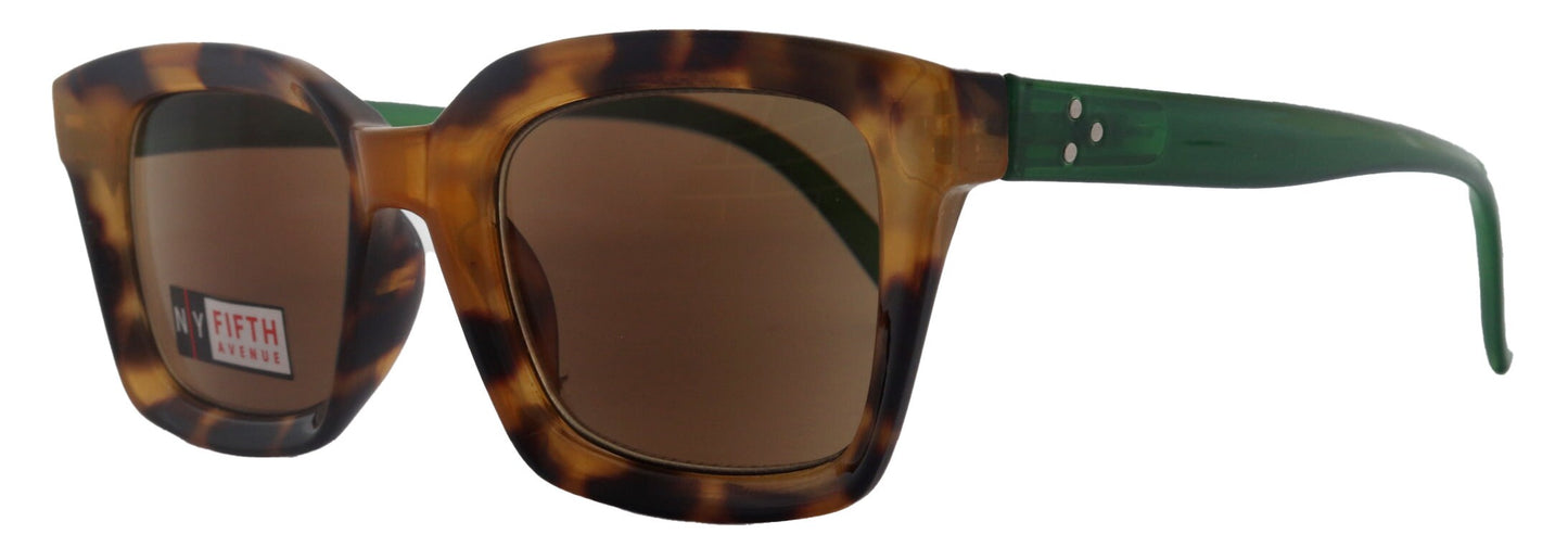 Marseille, High-End Sun Readers for Women  Readers Sunglasses (Green Tortoiseshell) NY Fifth Avenue