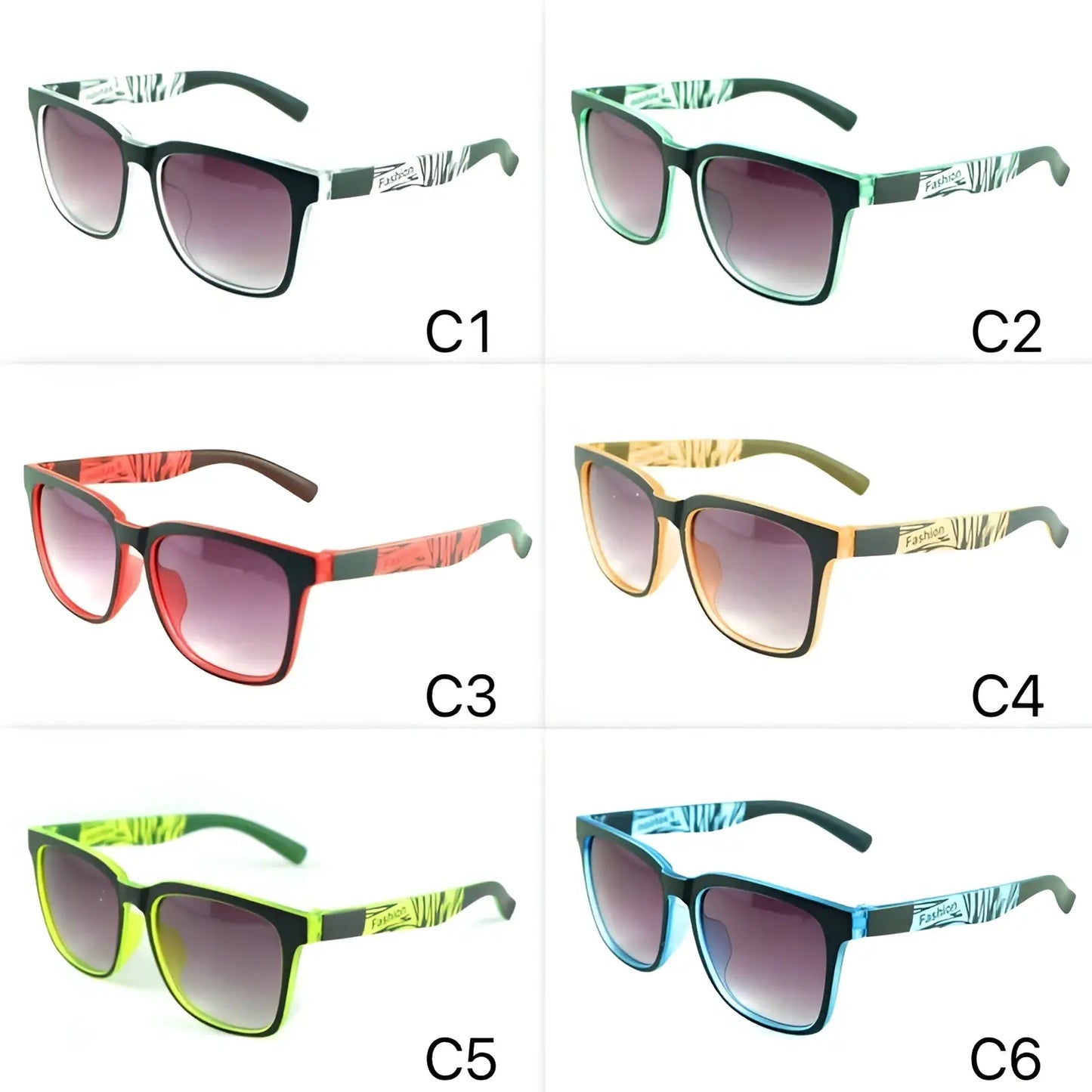 Kids Square Gradient Lens Fashion Sports Sunglasses