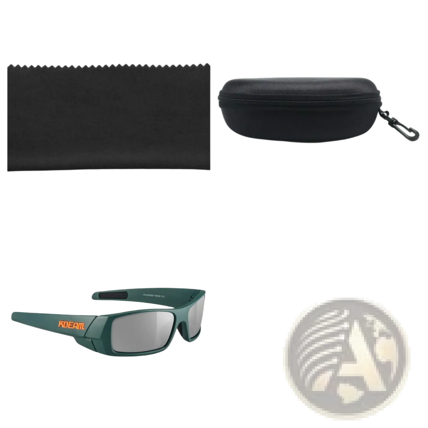 Koda Sport Polarized Square Mirror Lens Sunglasses