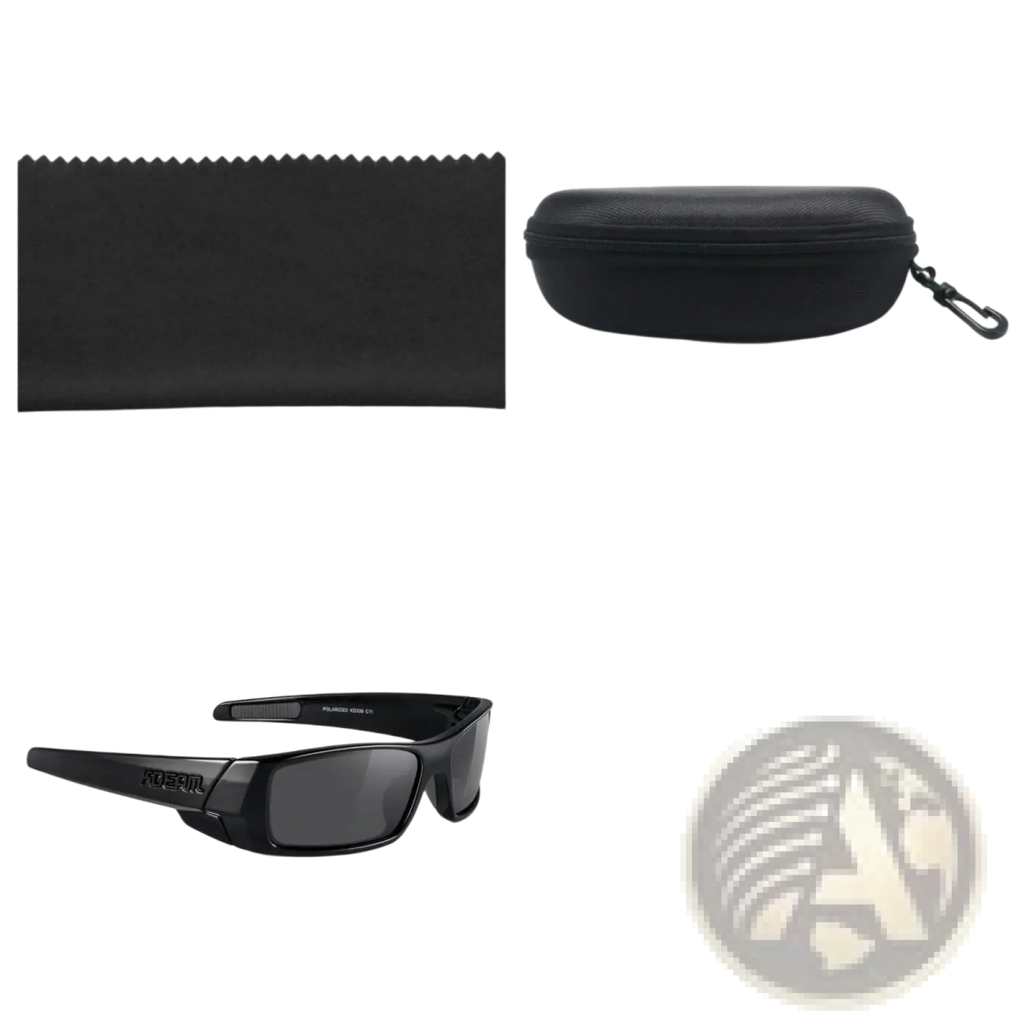 Koda Sport Polarized Square Mirror Lens Sunglasses