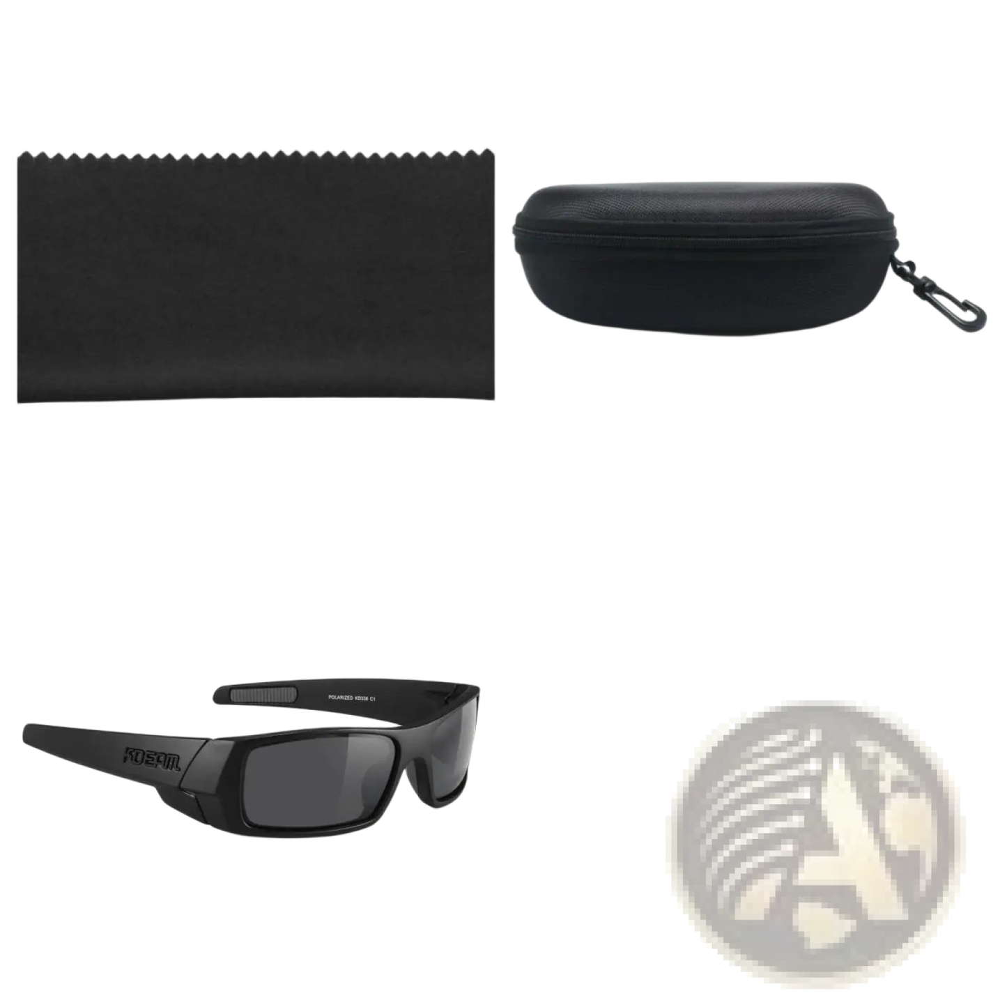 Koda Sport Polarized Square Mirror Lens Sunglasses