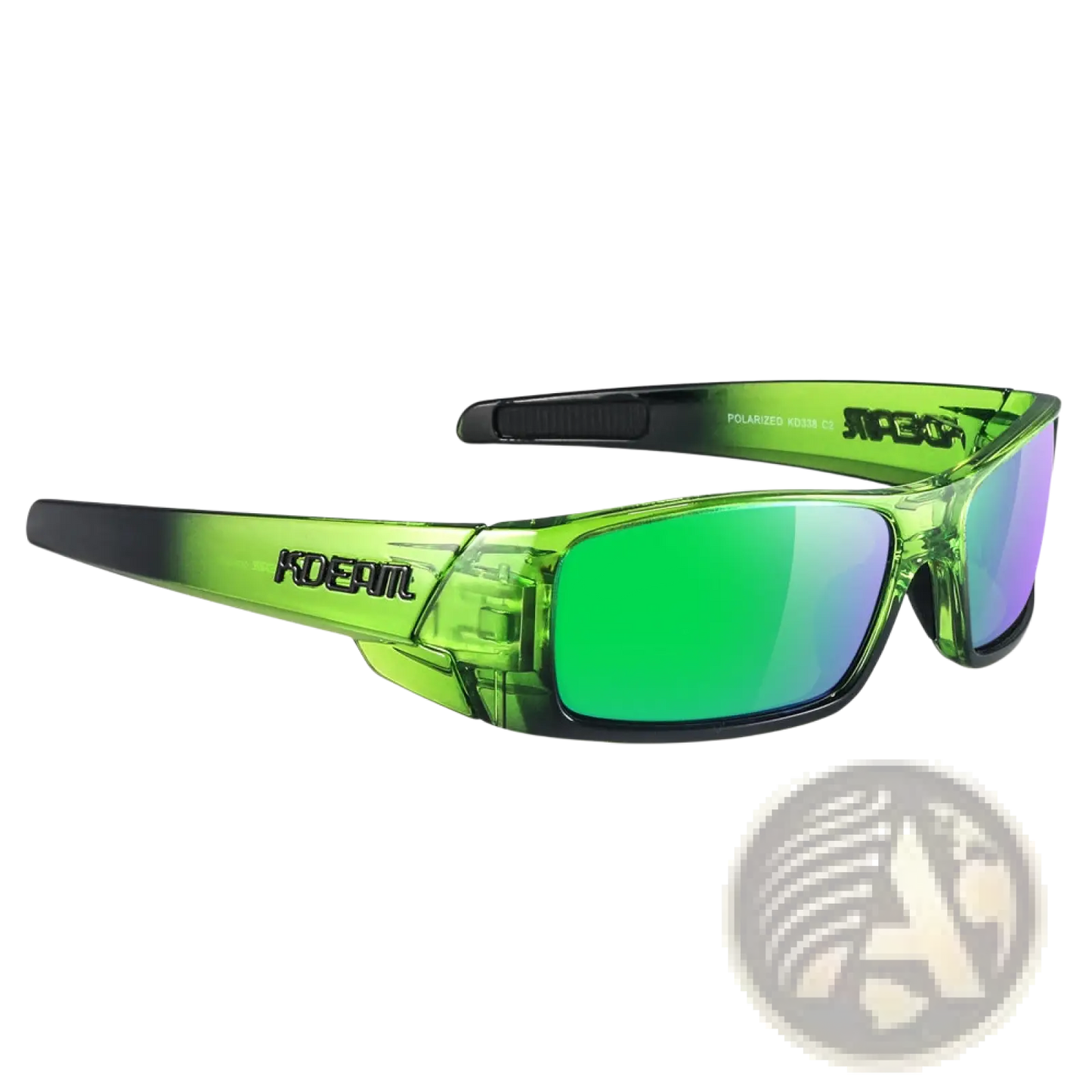 Koda Sport Polarized Square Mirror Lens Sunglasses
