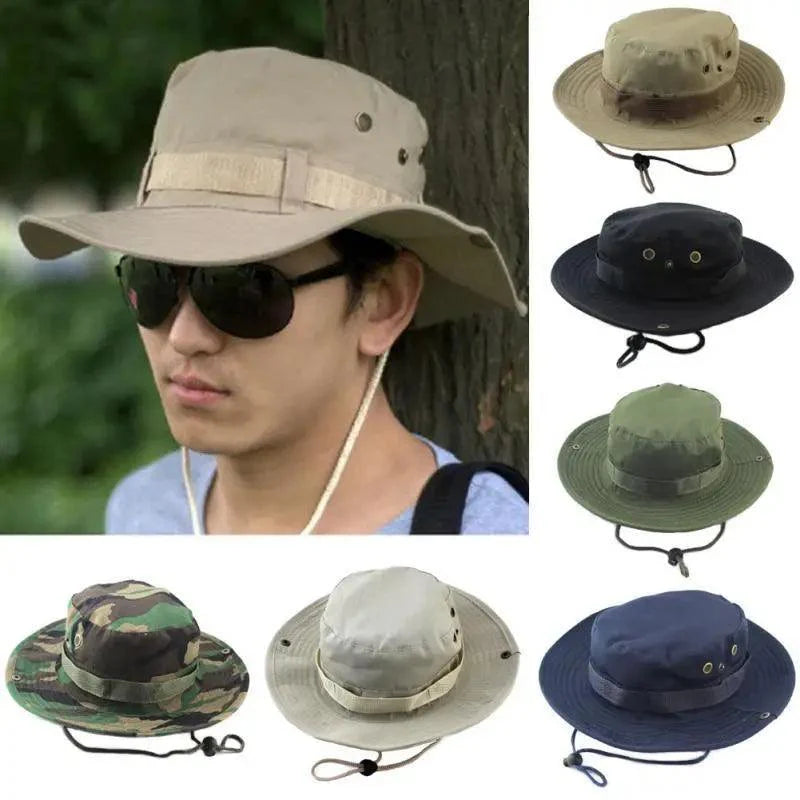 Men's Adjustable Sun Hat / Camo Men's Outdoor Cap / Premium UV Protection
