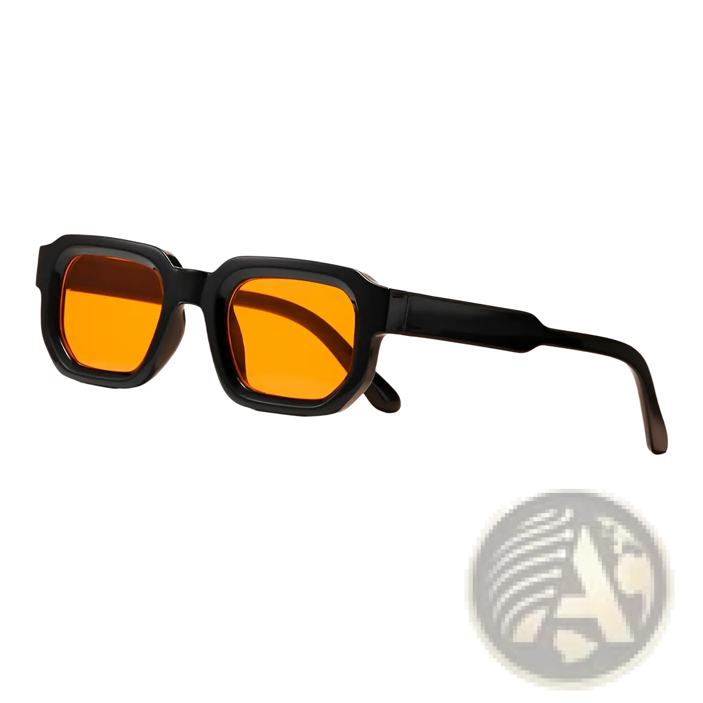 Modern Square Frame Retro Tinted Sunglasses