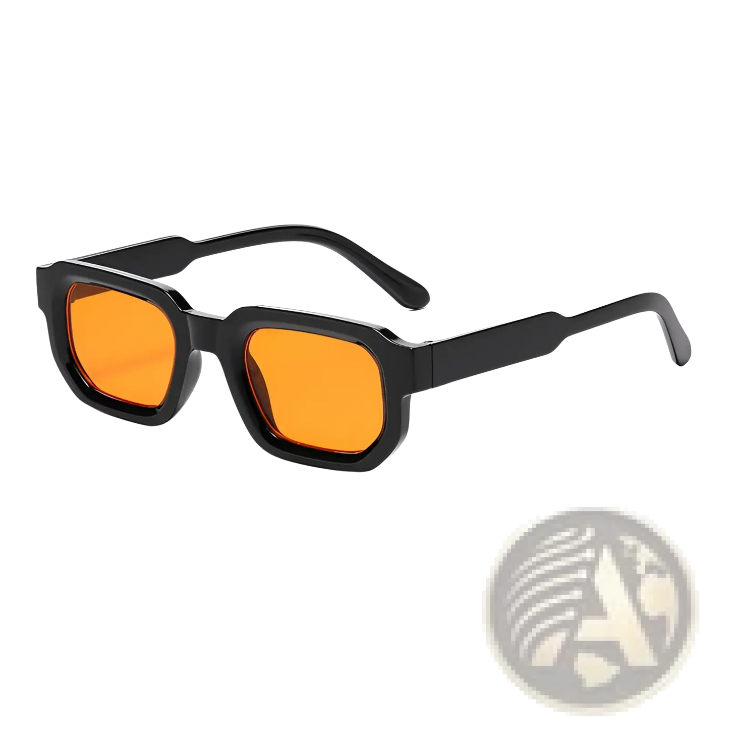 Modern Square Frame Retro Tinted Sunglasses