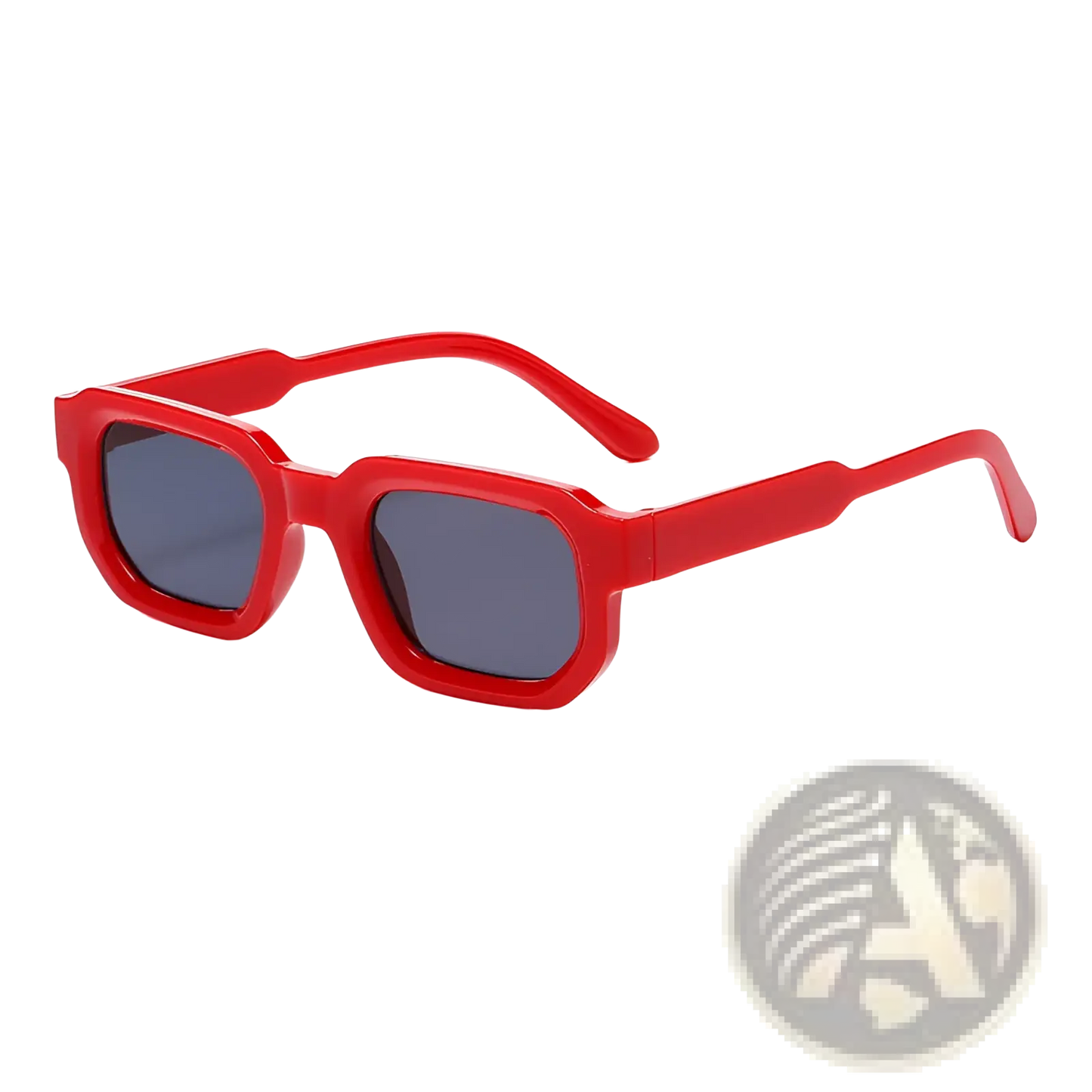 Modern Square Frame Retro Tinted Sunglasses