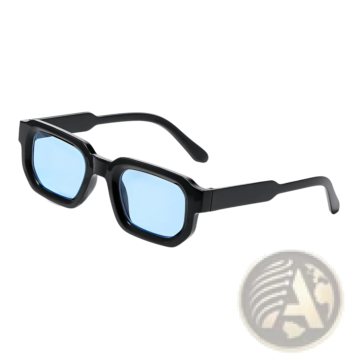 Modern Square Frame Retro Tinted Sunglasses