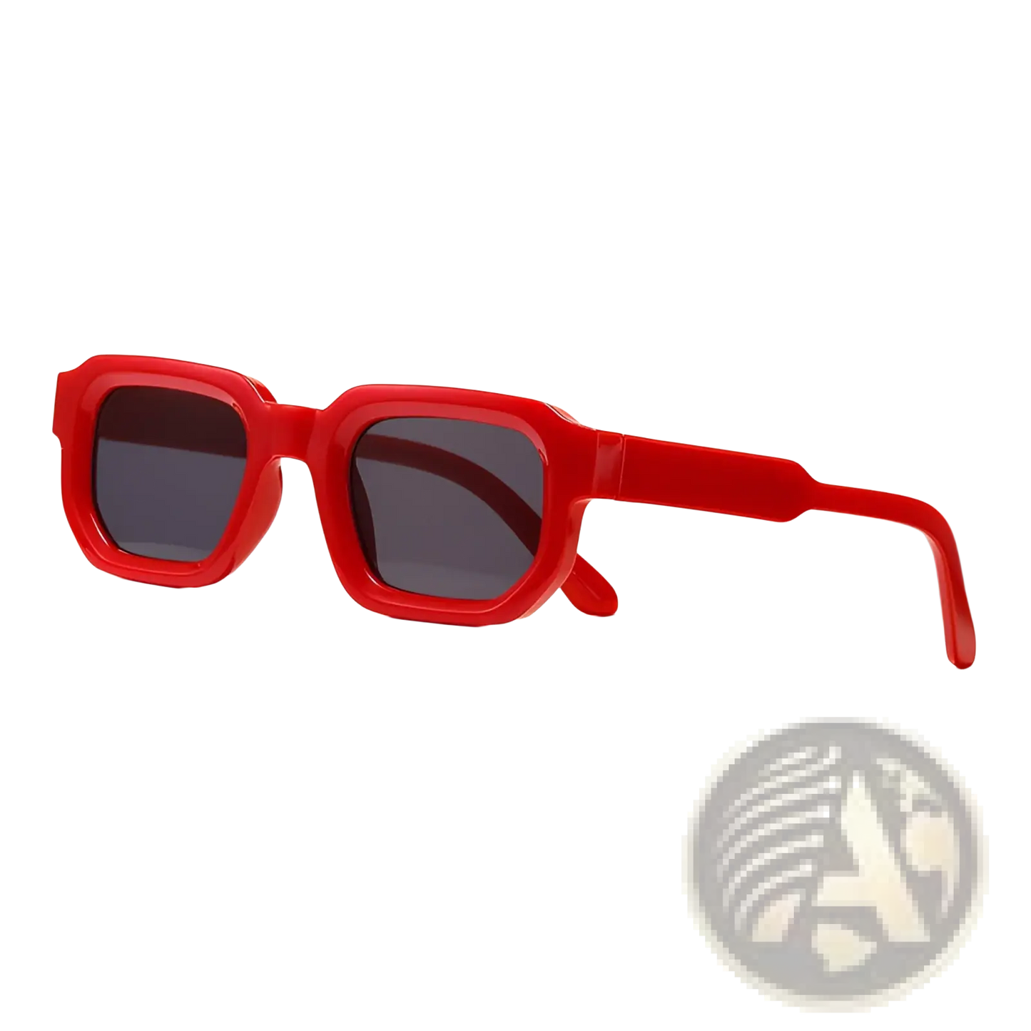 Modern Square Frame Retro Tinted Sunglasses