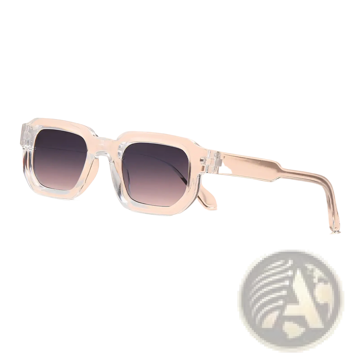 Modern Square Frame Retro Tinted Sunglasses