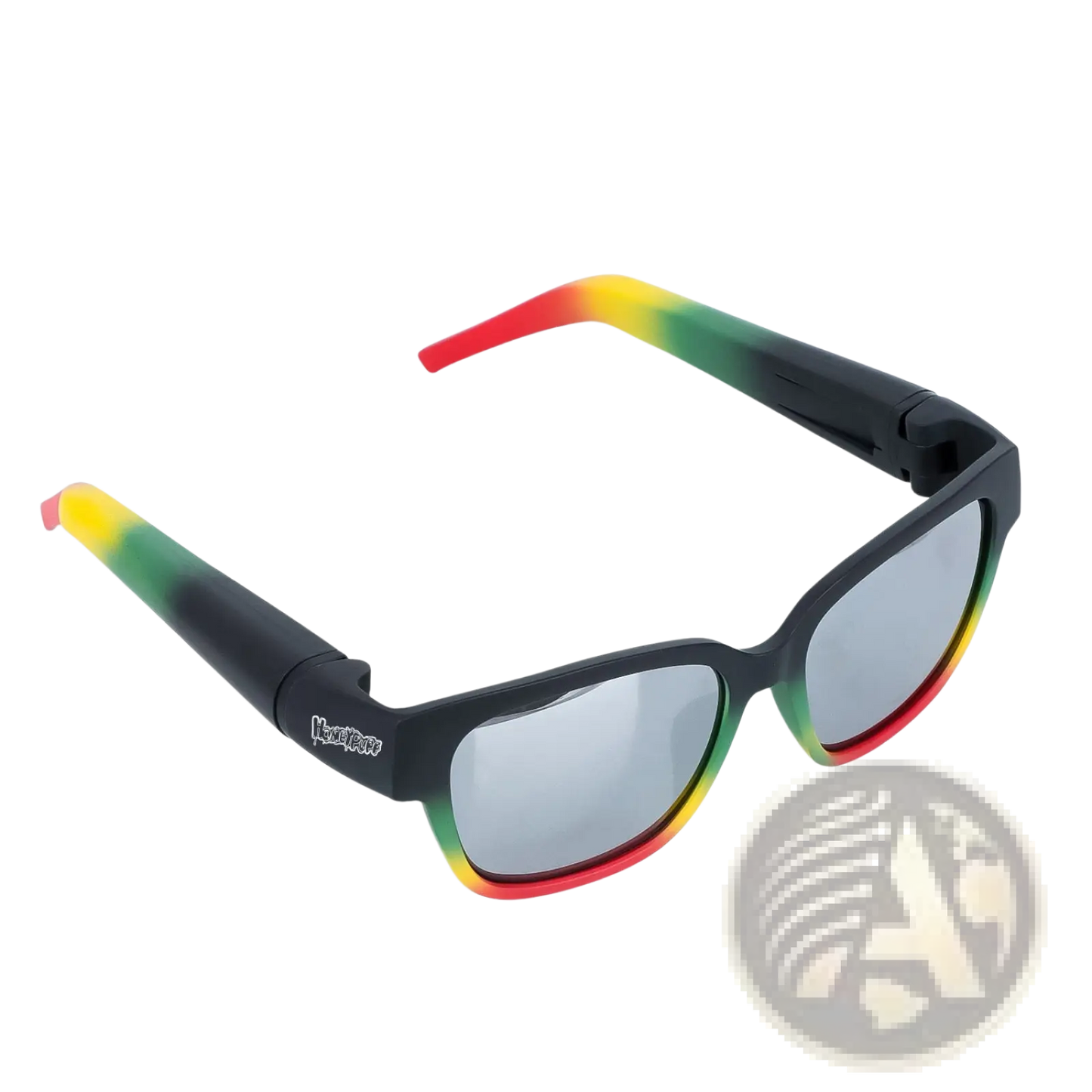 Multifunctional Rectangular Sunglasses with Removable Storage Tube