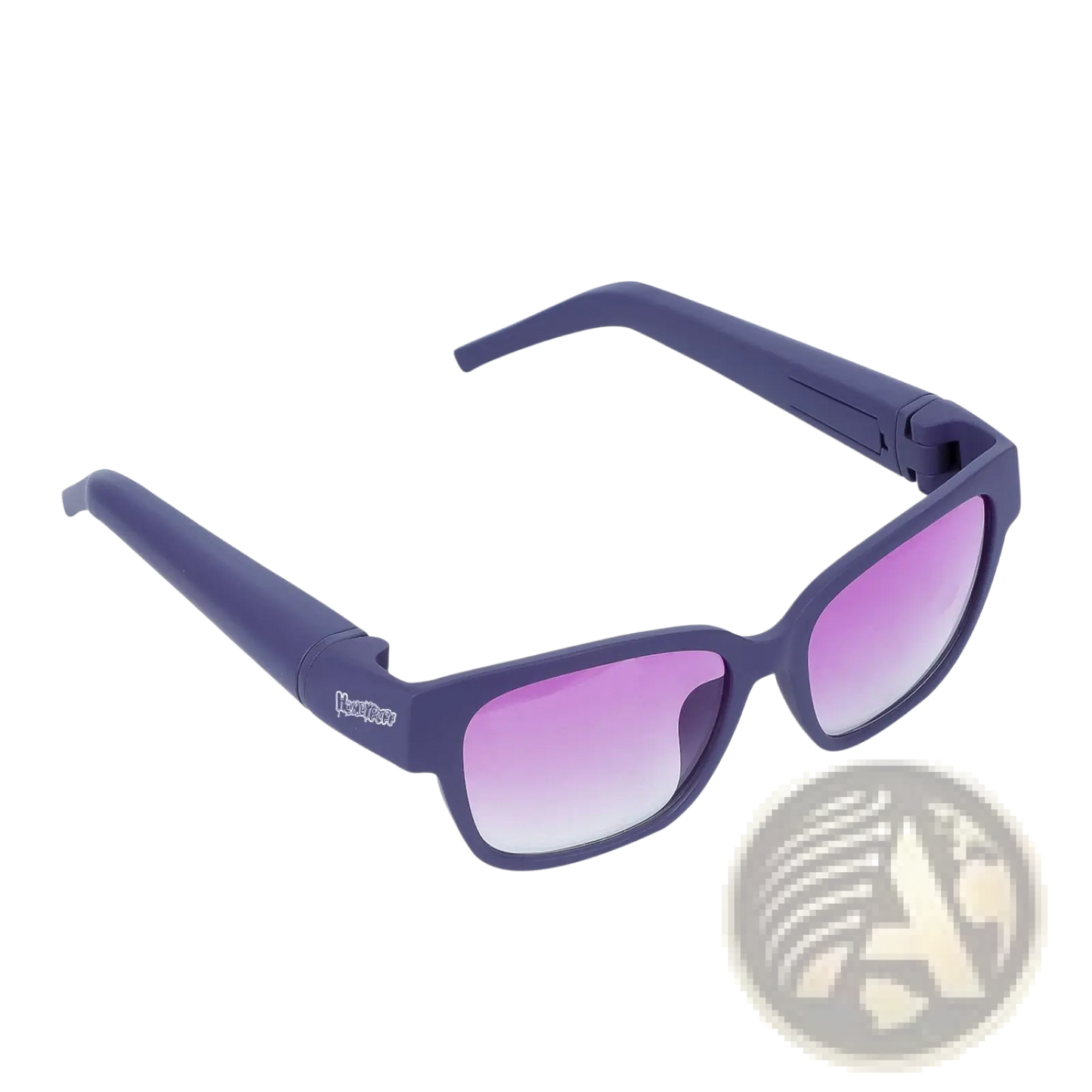 Multifunctional Rectangular Sunglasses with Removable Storage Tube