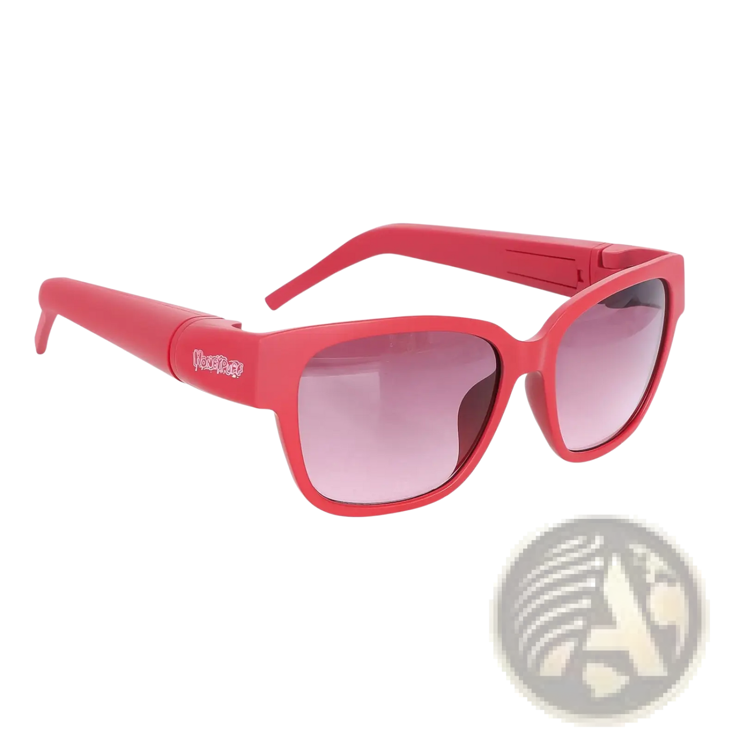 Multifunctional Rectangular Sunglasses with Removable Storage Tube