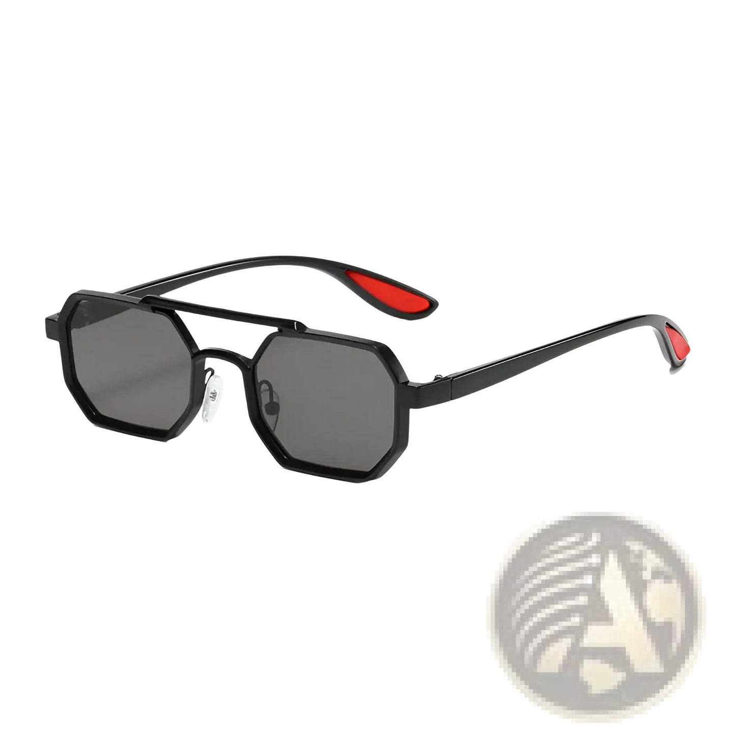 Octagonal Metal Steampunk Uv400 Fashion Sunglasses