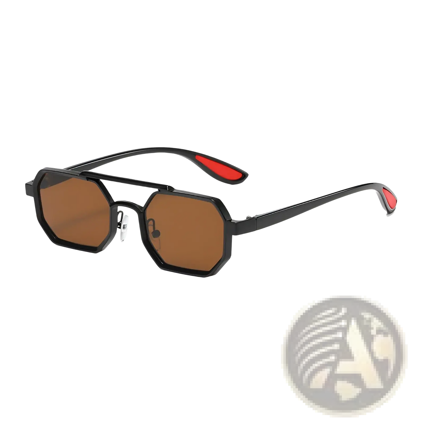 Octagonal Metal Steampunk Uv400 Fashion Sunglasses