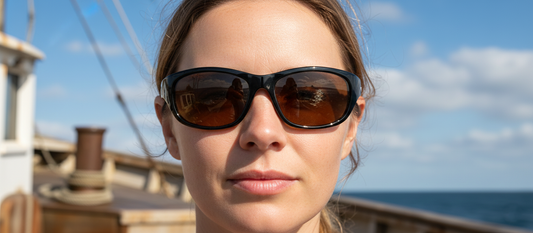 Carabelle Low Profile Bifocal Sunglasses / 5 Magnification Powers / Polarized Lenses / 100% UV Protection