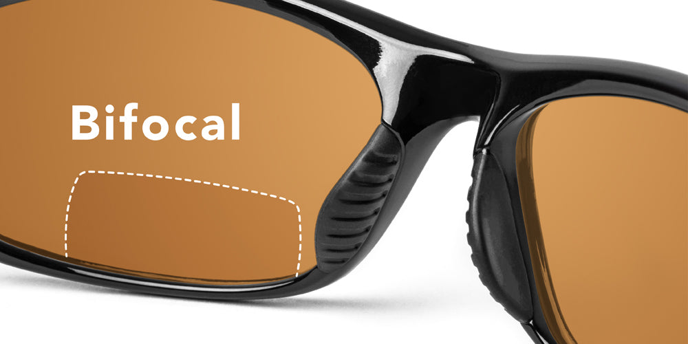 Carabelle Low Profile Bifocal Sunglasses / 5 Magnification Powers / Polarized Lenses / 100% UV Protection