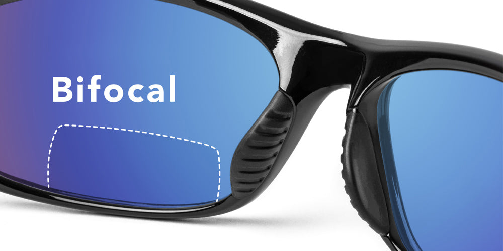 Carabelle Low Profile Bifocal Sunglasses / 5 Magnification Powers / Polarized Lenses / 100% UV Protection