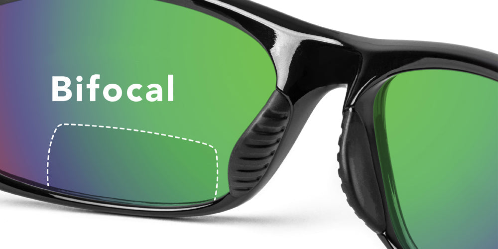 Carabelle Low Profile Bifocal Sunglasses / 5 Magnification Powers / Polarized Lenses / 100% UV Protection