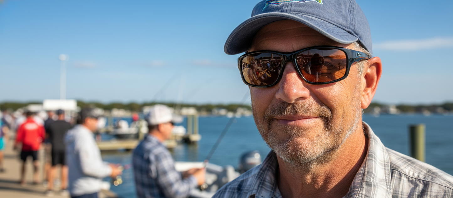 Wolfbay Low Profile Bifocal Sunglasses / 5 Magnification Powers / Polarized / 100% UV Protection