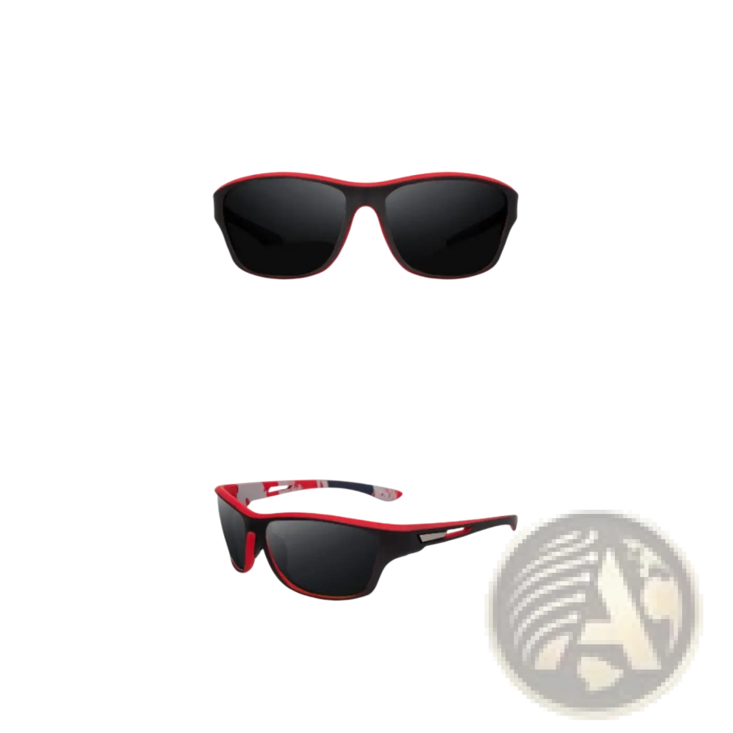 Polarized Oval Camouflage and Mirrored Men's Sport Sunglasses