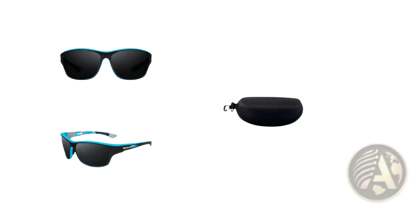 Polarized Oval Camouflage and Mirrored Men's Sport Sunglasses