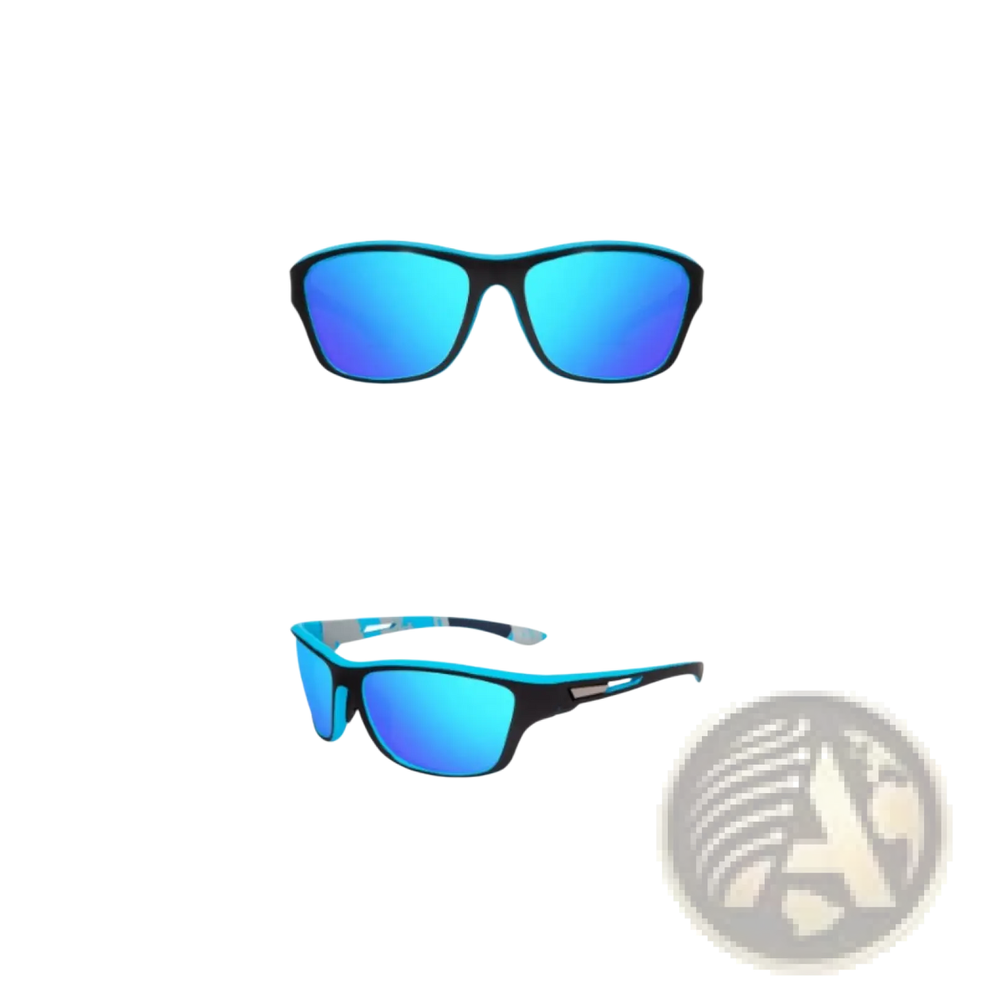 Polarized Oval Camouflage and Mirrored Men's Sport Sunglasses