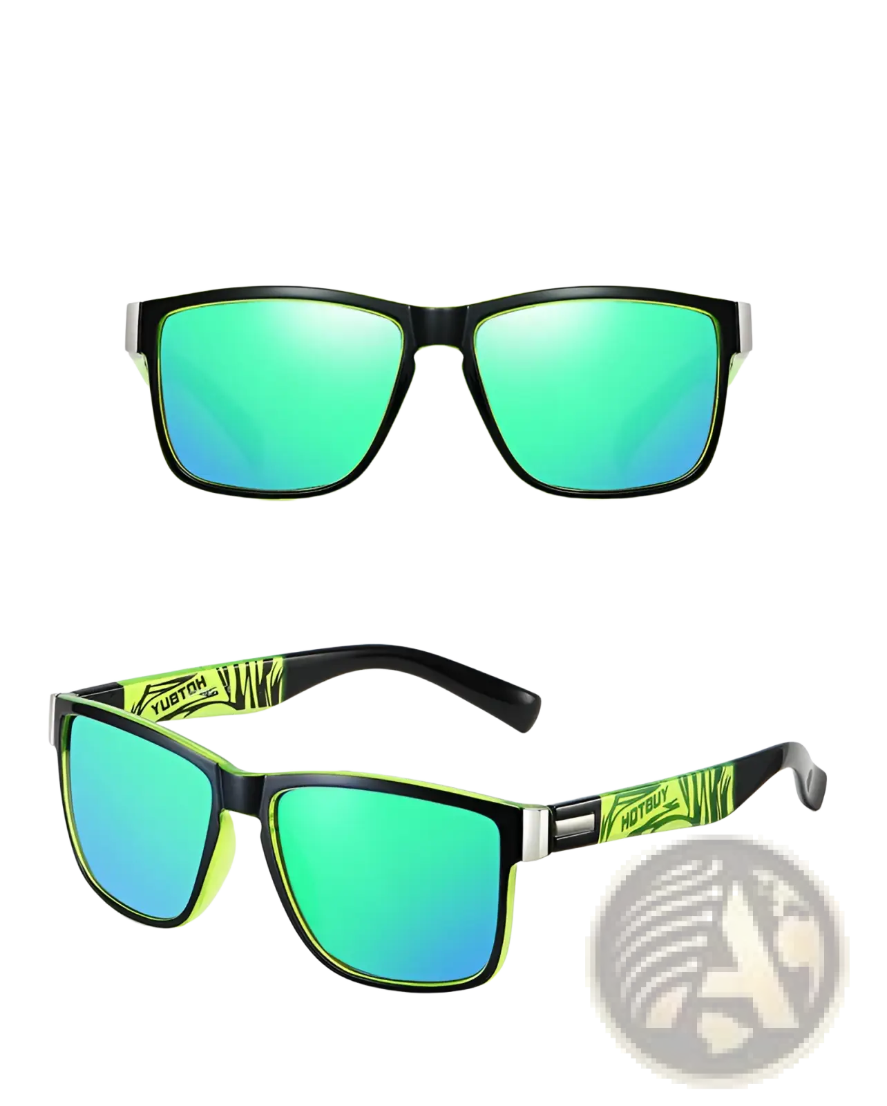 Polarized Square Sports Sunglasses with Uv400 Protection