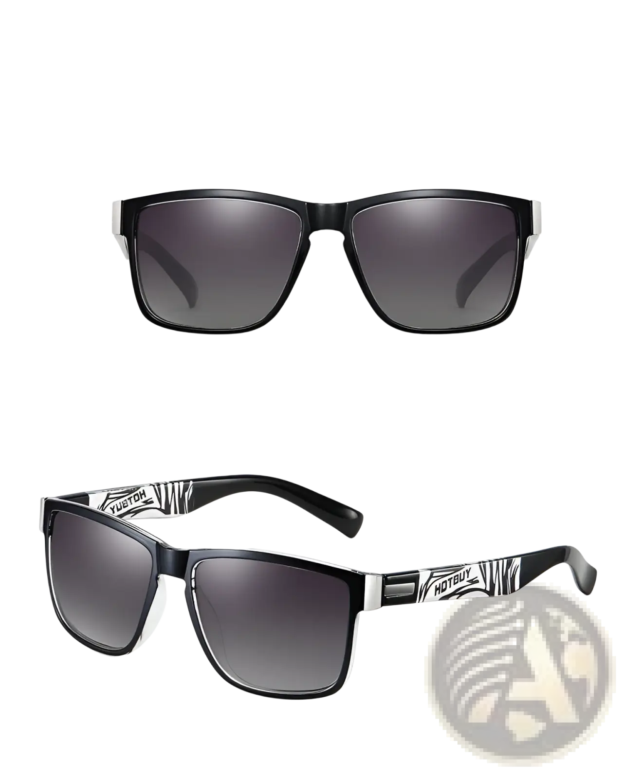 Polarized Square Sports Sunglasses with Uv400 Protection