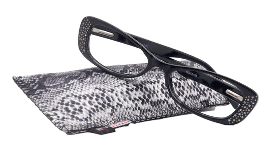 Premium Reading Glasses High End Reading Glass,  Small Frame Black  +1.25 to +3.00 magnifying glasses, Cat Eye. optical Frames