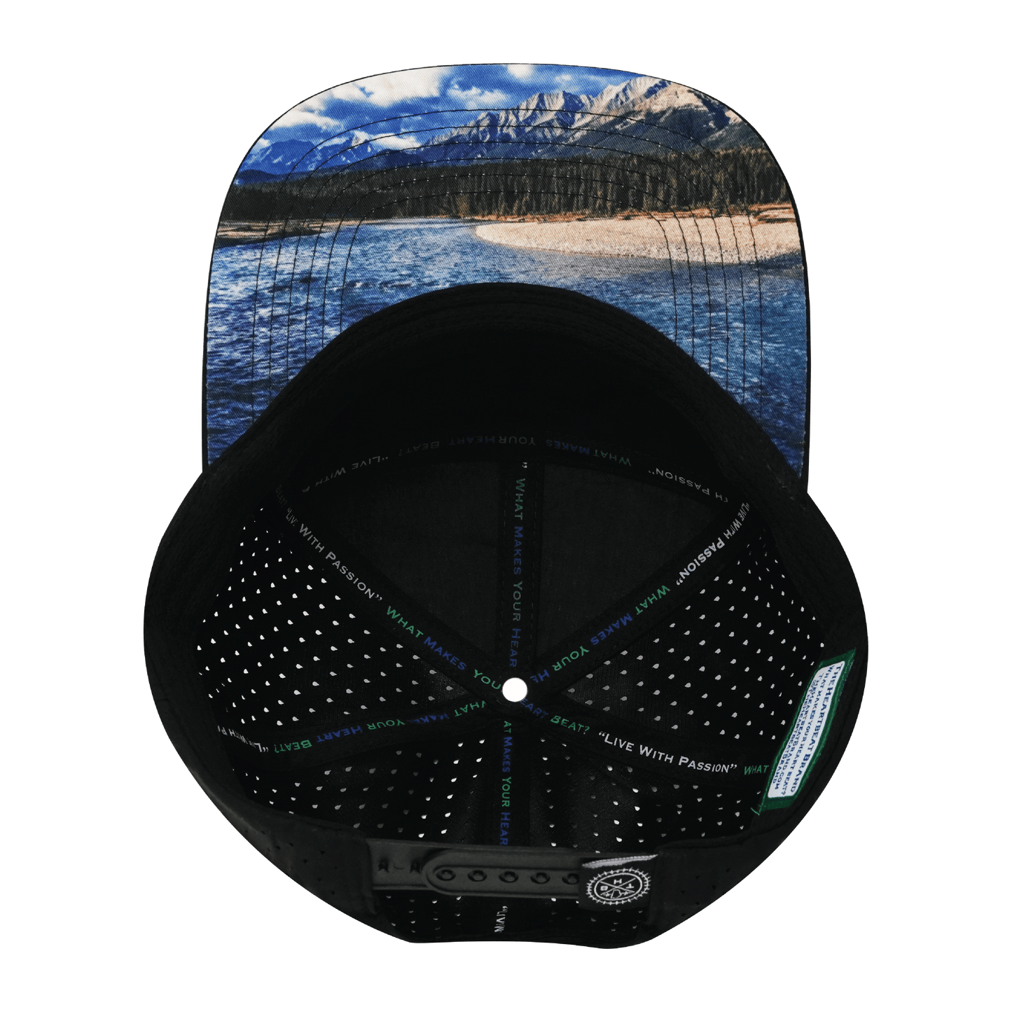 Prospecting Hat - Flat Bill - Black / Charcoal / White - Laser Mesh