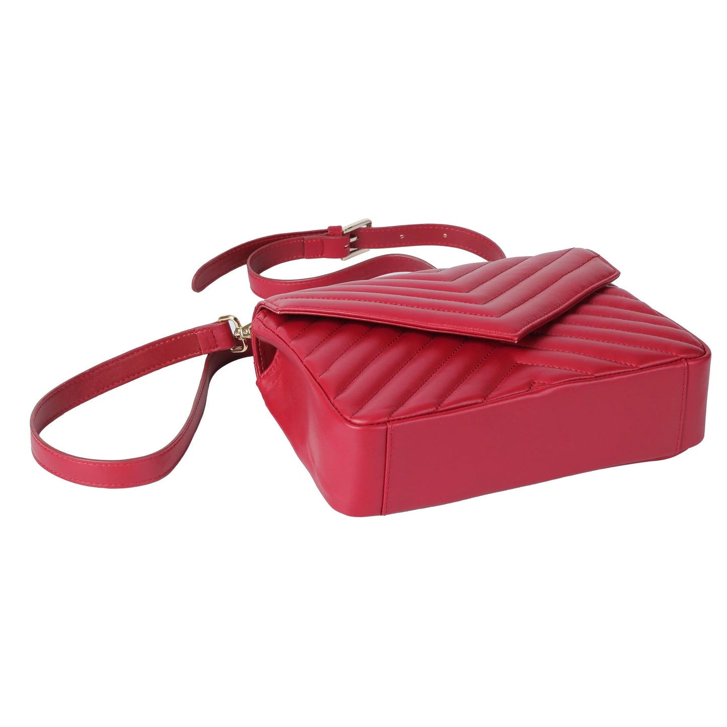 Soft Lambskin Quilted Crossbody Bag for Women – Elegant Flap Shoulder Purse