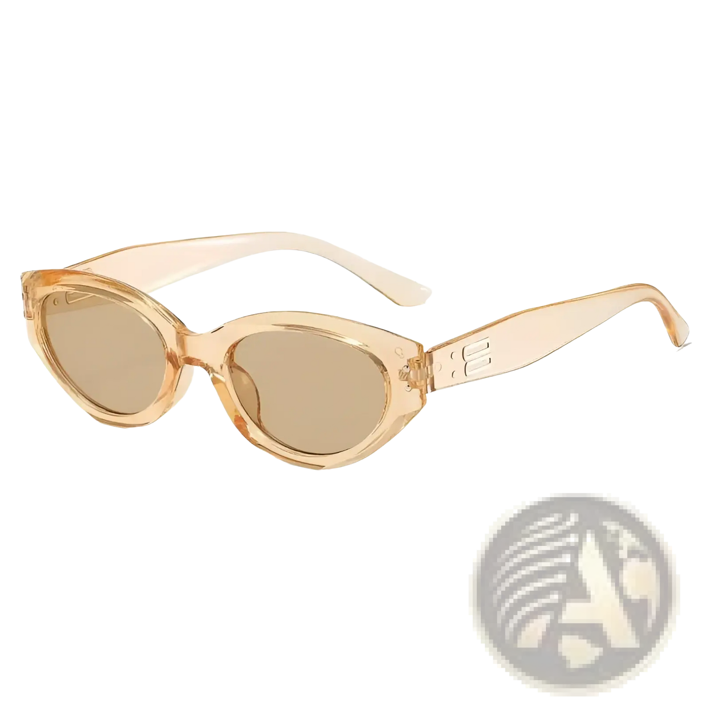 Retro Cat Eye Uv400 Sunglasses with Glossy Modern Frames