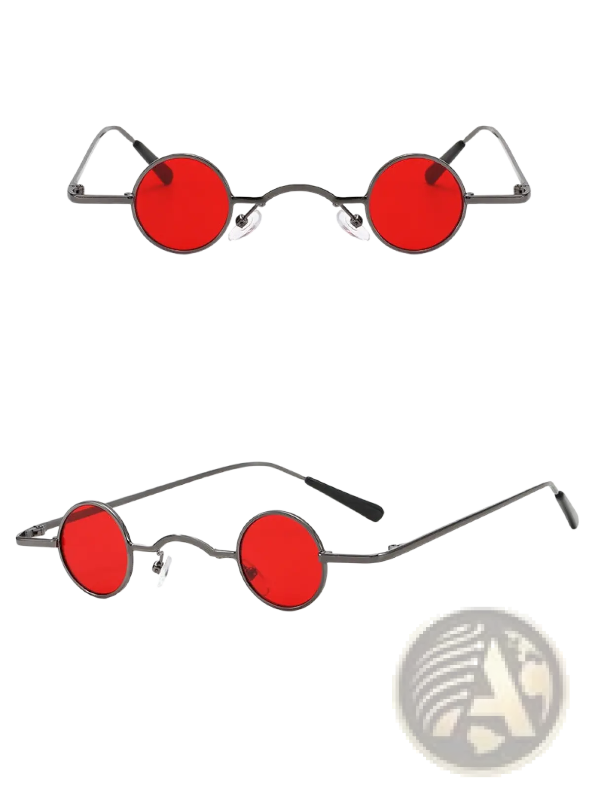 Retro Round Metal Hip Hop Sunglasses