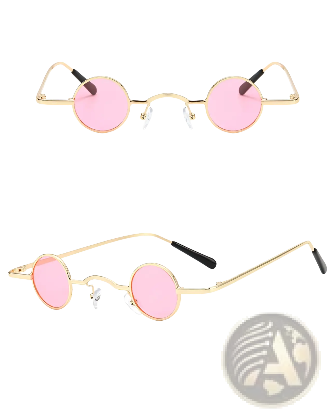 Retro Round Metal Hip Hop Sunglasses