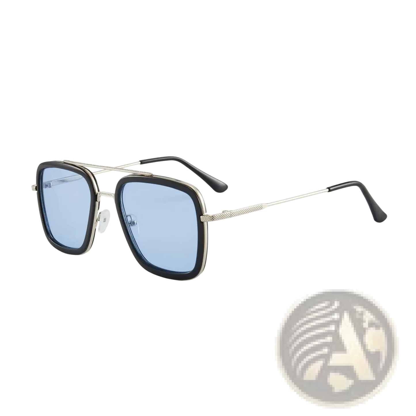 Retro Square Double Bridge Unisex Fashion Sunglasses