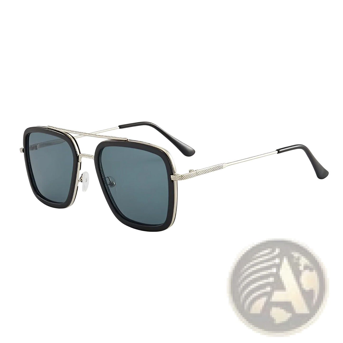 Retro Square Double Bridge Unisex Fashion Sunglasses