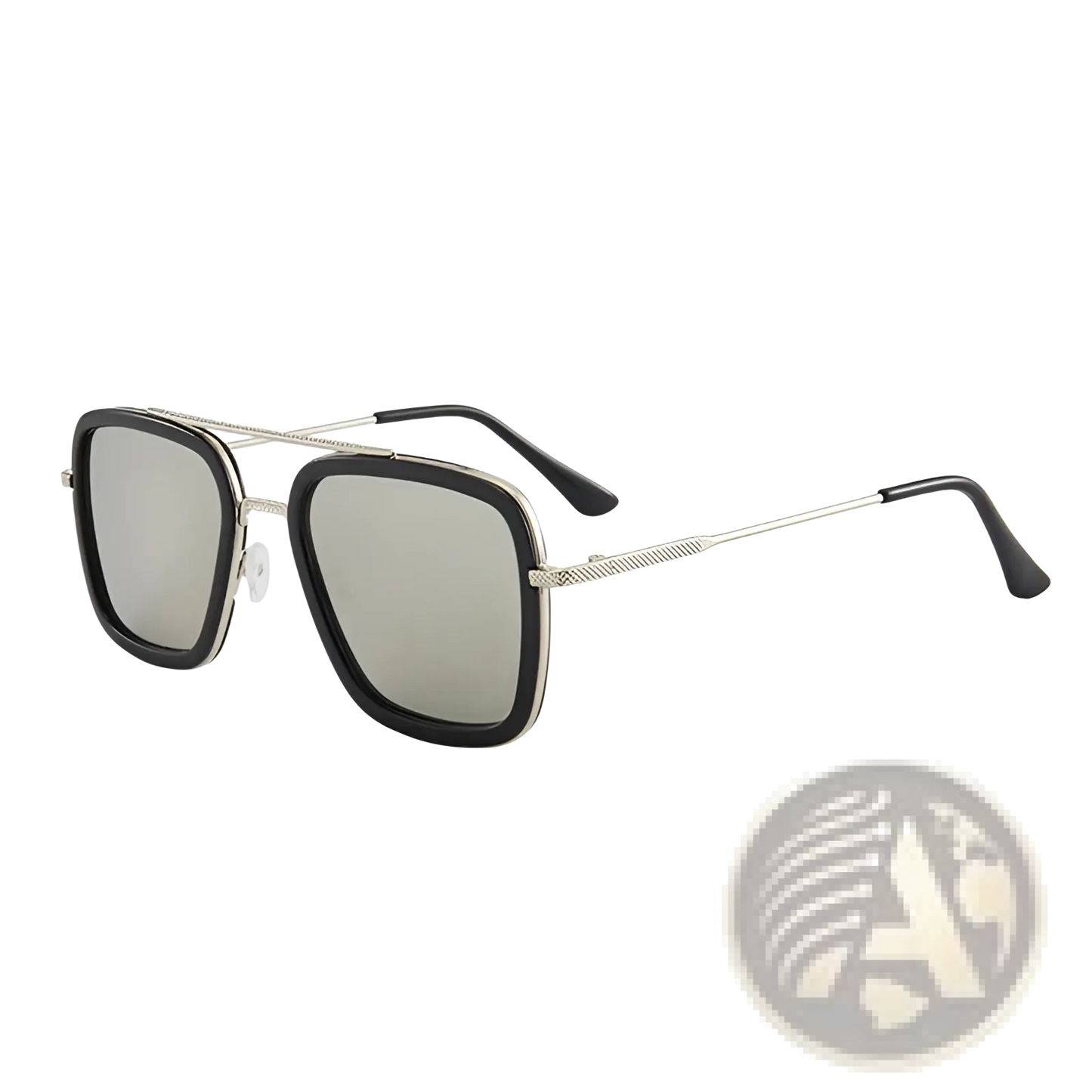 Retro Square Double Bridge Unisex Fashion Sunglasses