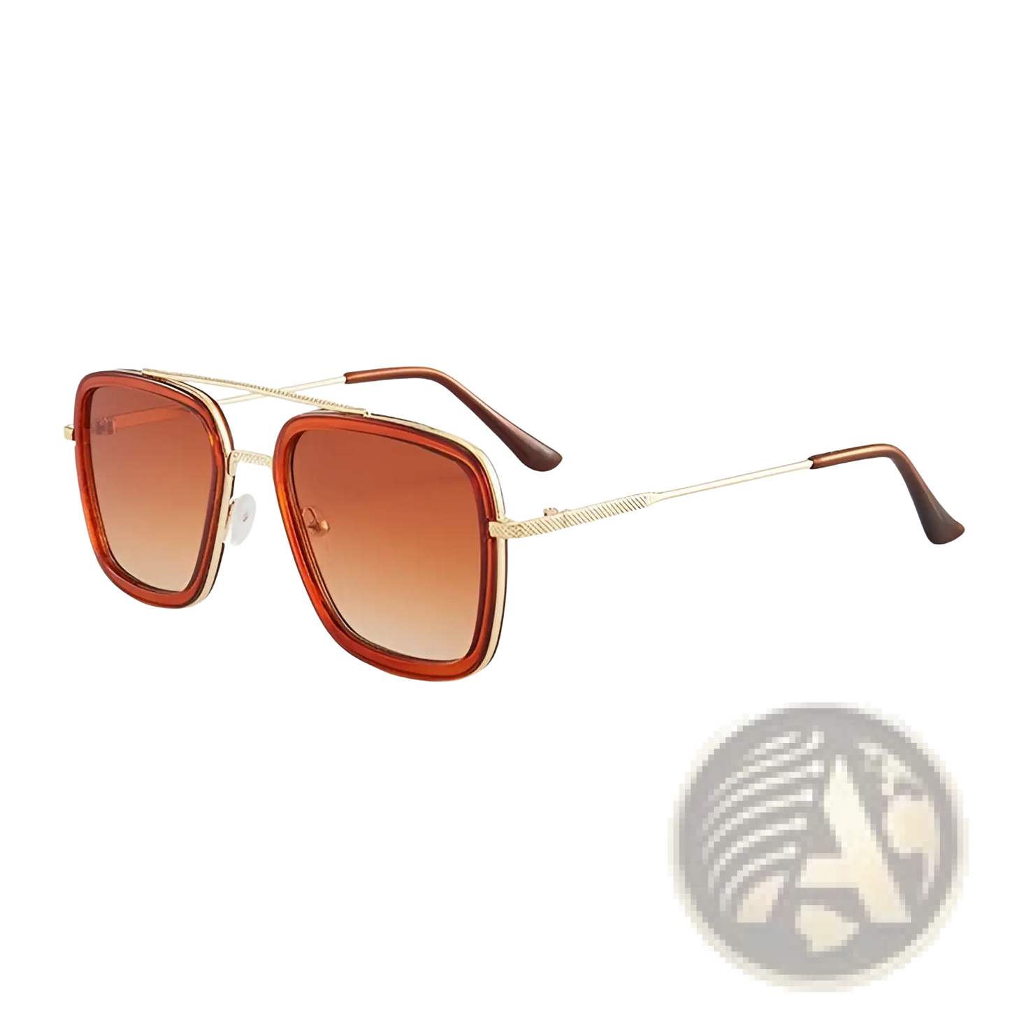 Retro Square Double Bridge Unisex Fashion Sunglasses