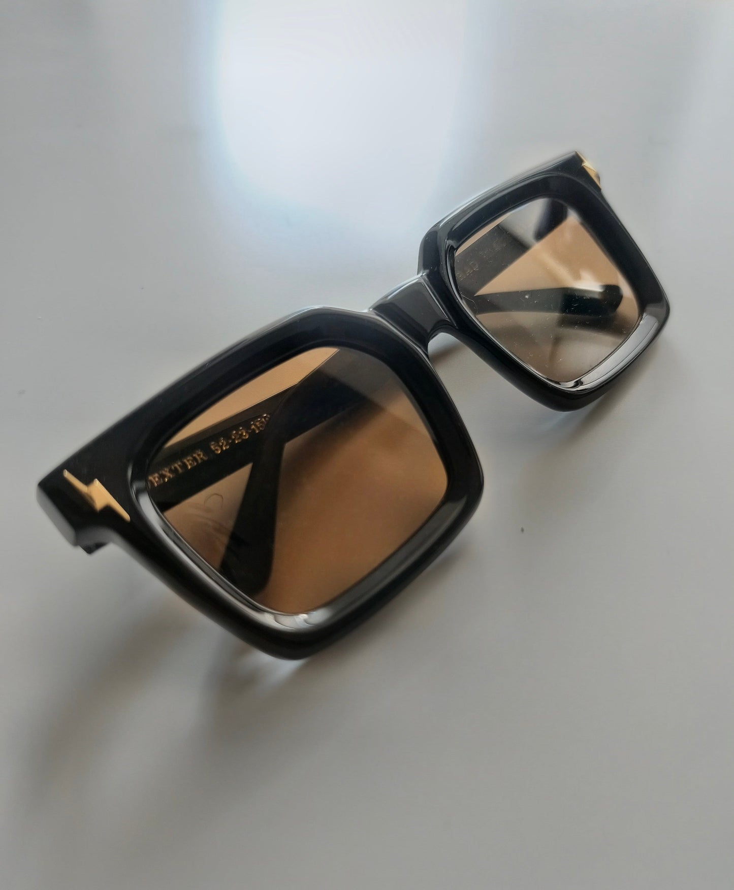 Dexter Sunglasses - Handmade (Black) / 100% UVA & UVB Protection / Handmade in Portugal / Vegan Leather & Case