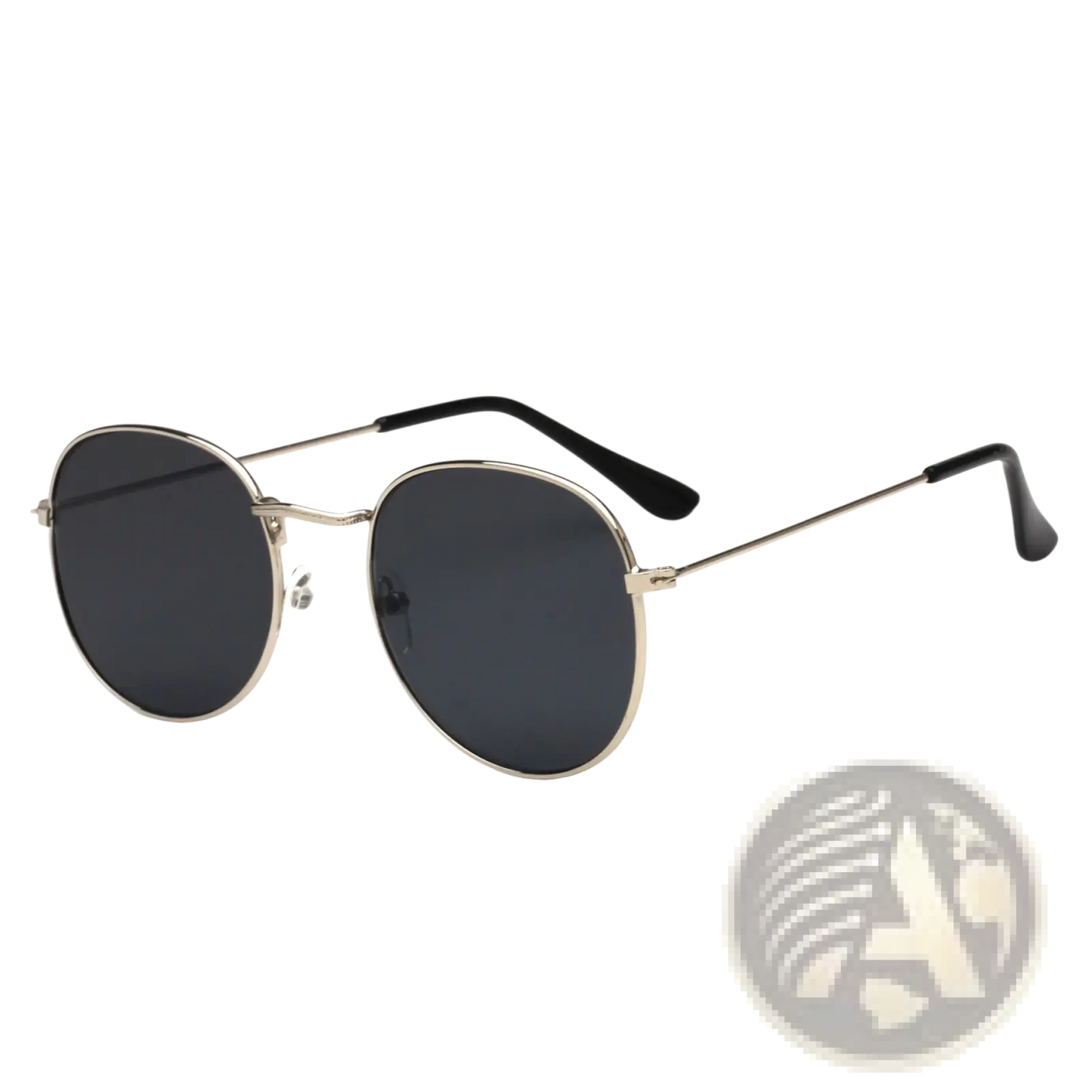 Rose Gold and Metallic Aviator Mirror Lens Sunglasses Set