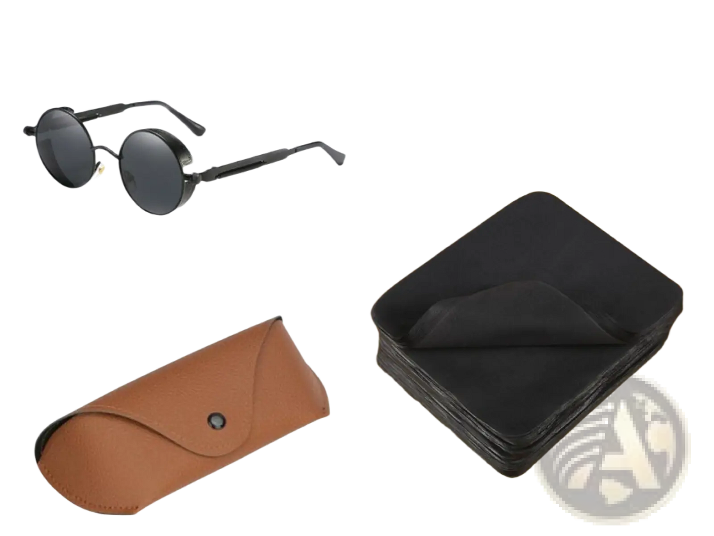 Round Steampunk Metal Sunglasses Uv Protection 6631