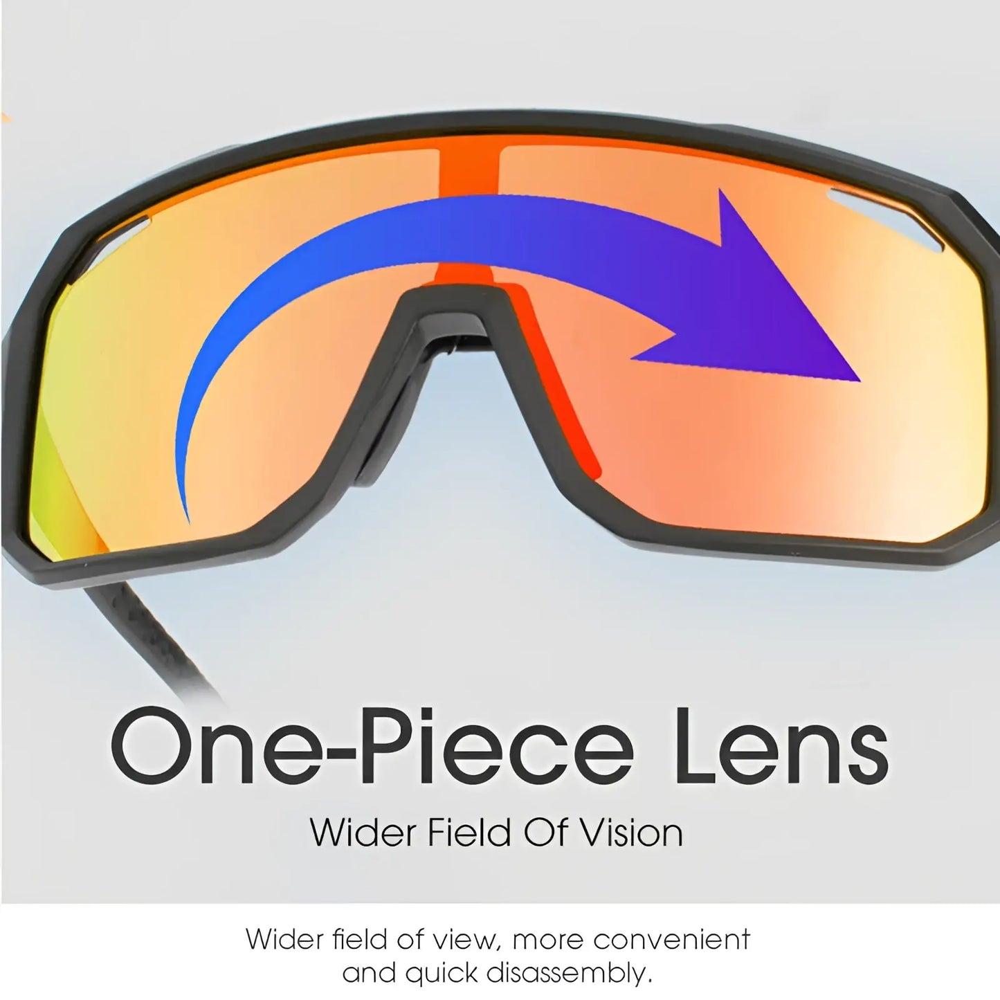Scvcn Aerodynamic Gradient Lens Cycling Sunglasses