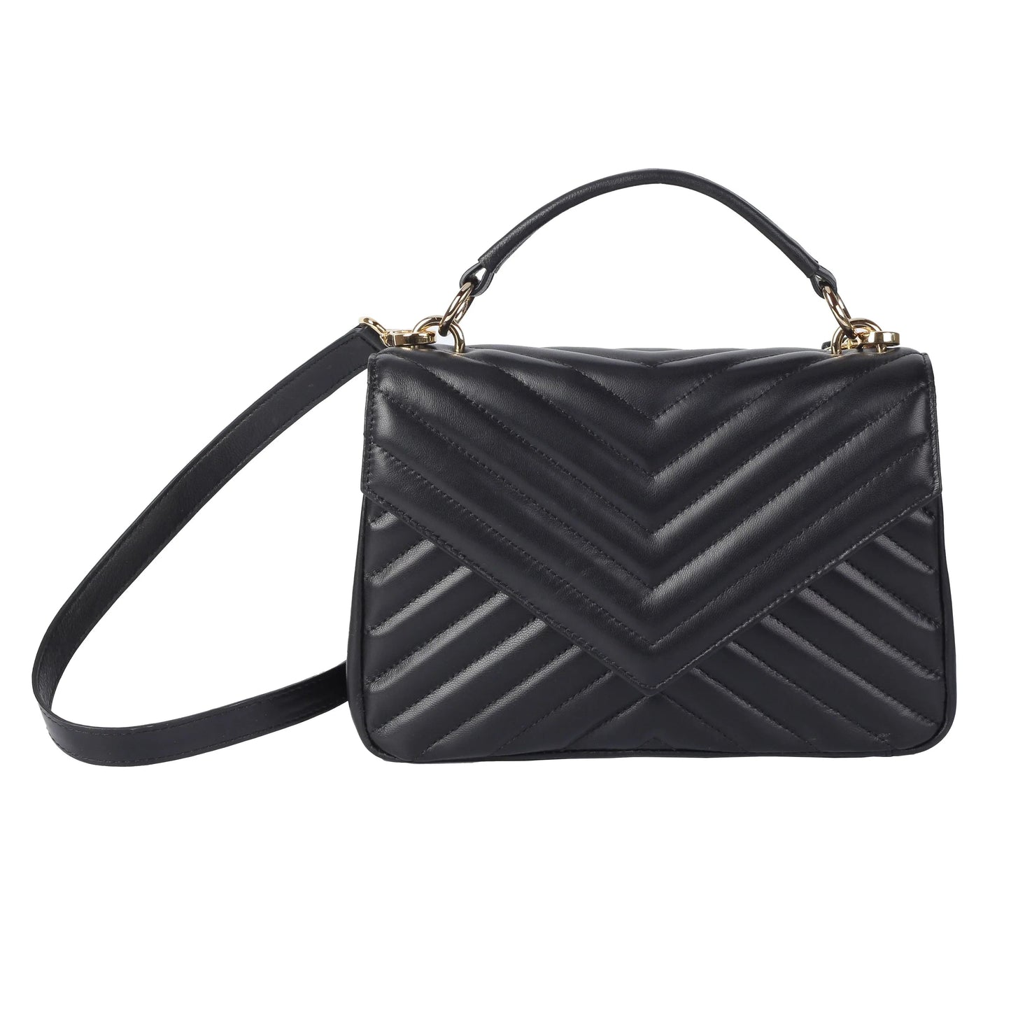 Soft Lambskin Quilted Crossbody Bag for Women – Elegant Flap Shoulder Purse