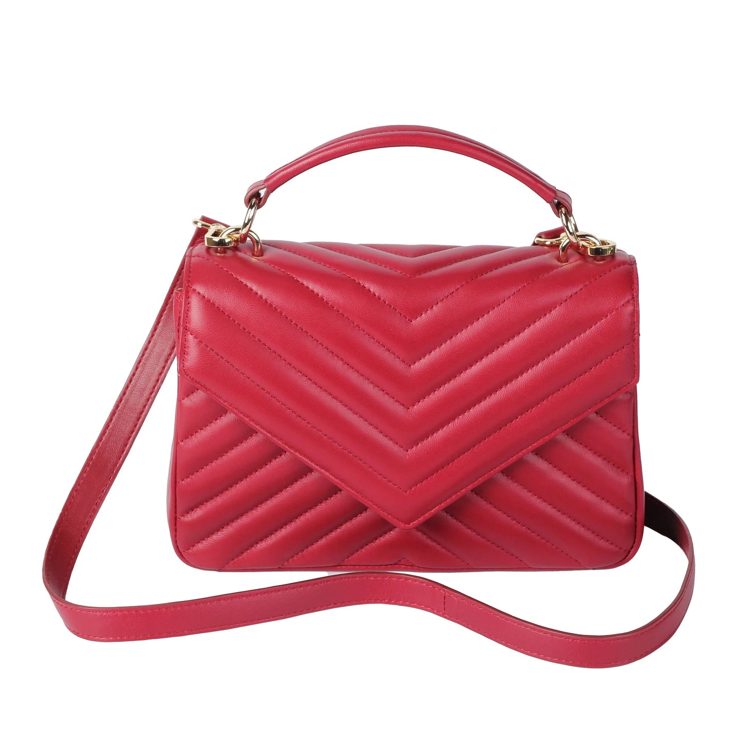 Soft Lambskin Quilted Crossbody Bag for Women – Elegant Flap Shoulder Purse