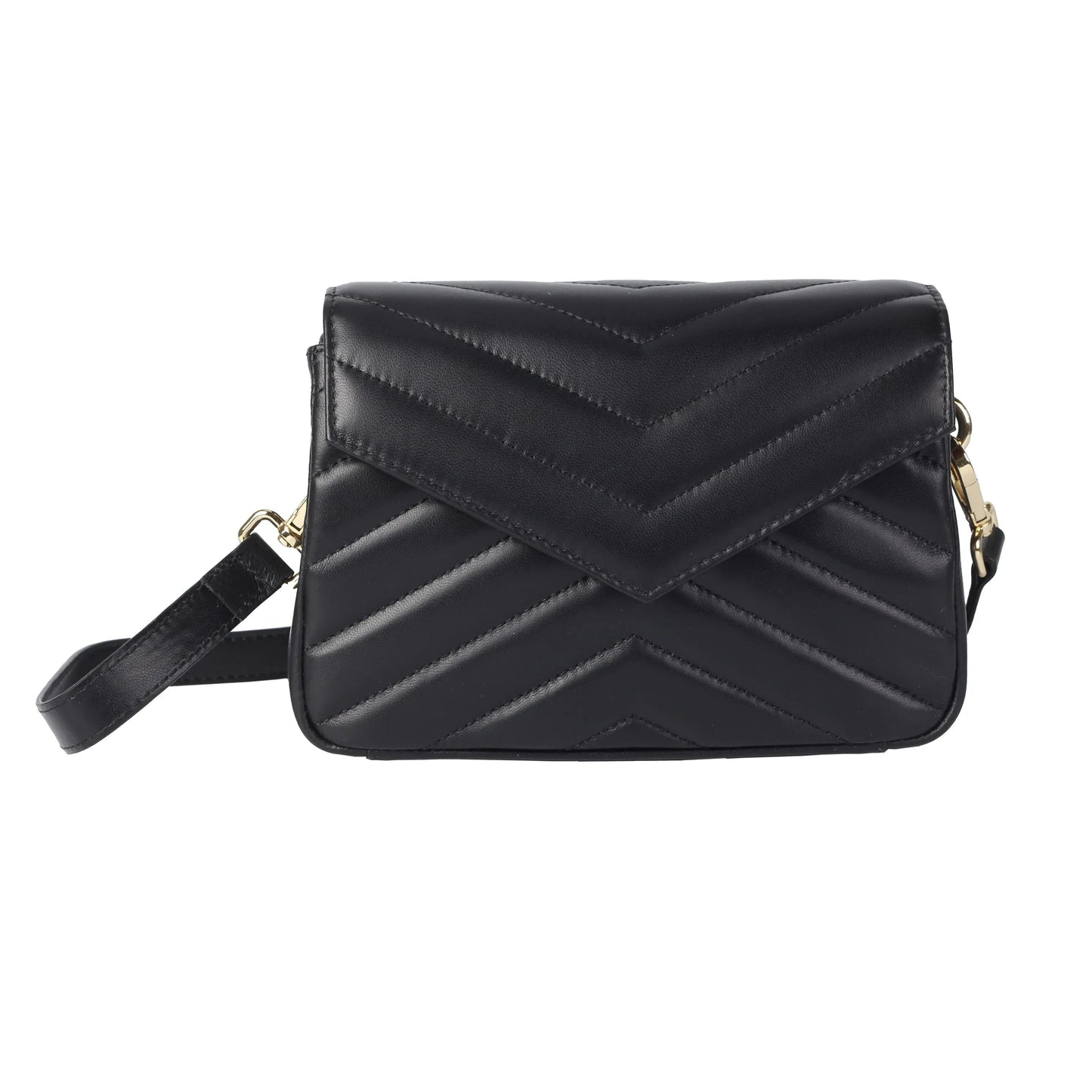 Soft Lambskin Mini Flap Crossbody Bag – Quilted Leather Shoulder Purse