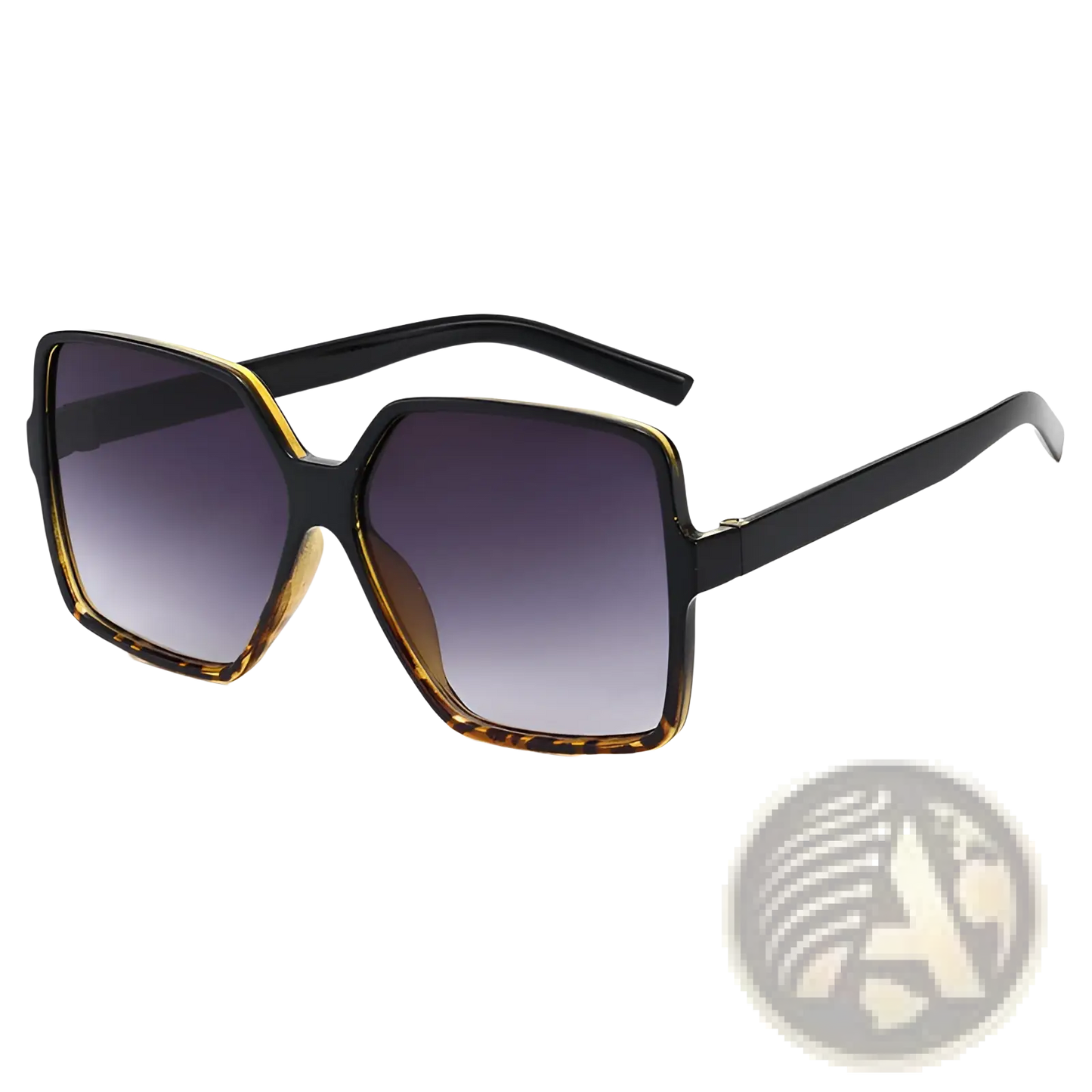 Vintage Geometric Oversized Uv400 Gradient Sunglasses