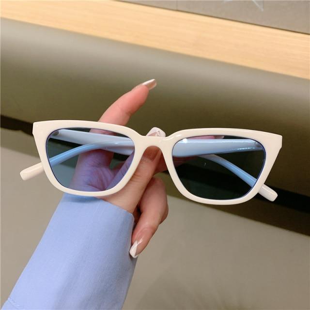 Vintage Narrow Cat Eye Sunglasses For Women / Several Colors For All Occasions / 100% UV Protection
