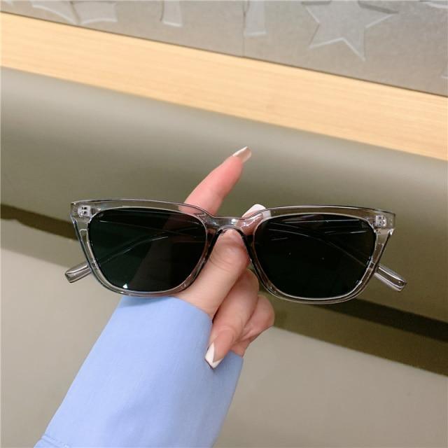 Vintage Narrow Cat Eye Sunglasses For Women / Several Colors For All Occasions / 100% UV Protection