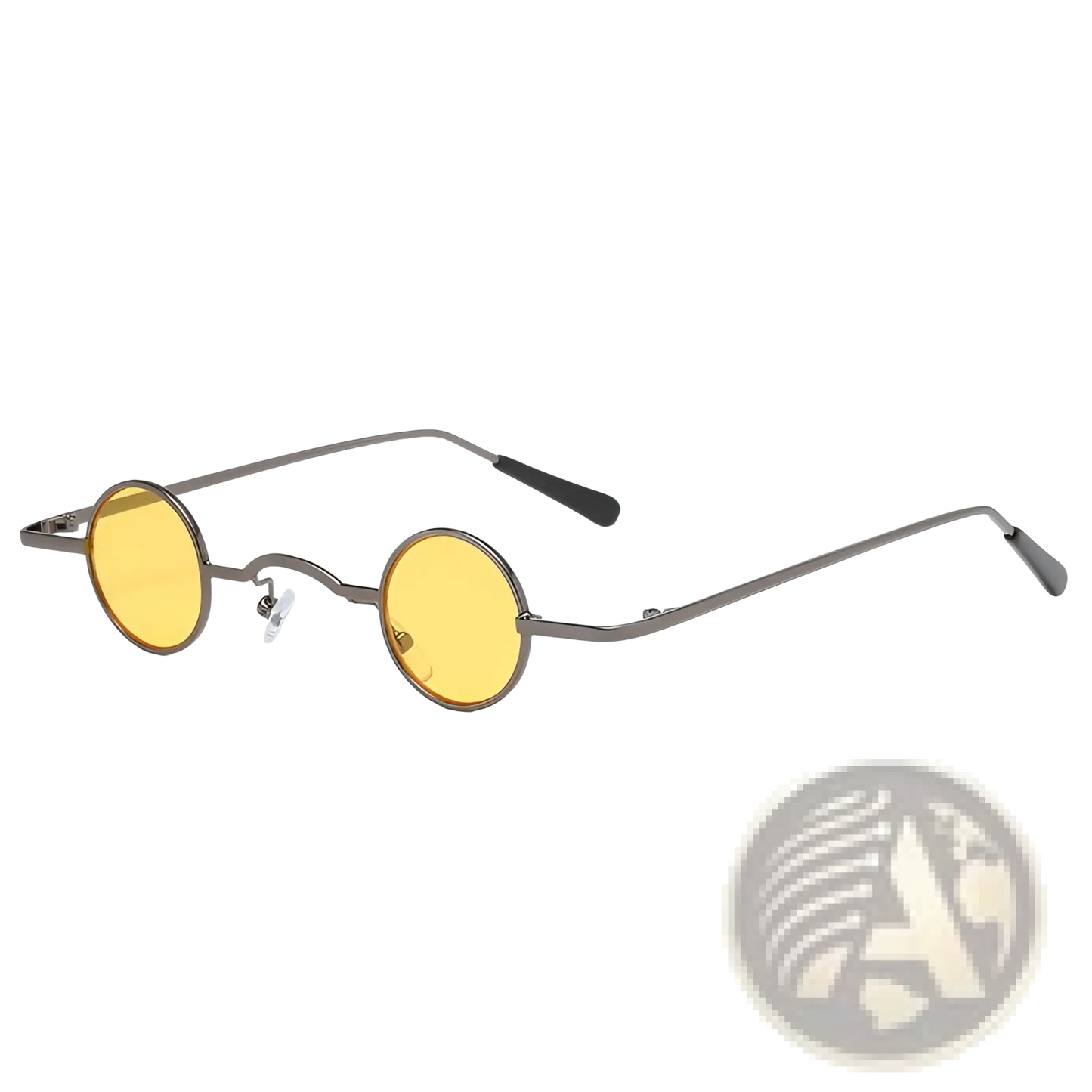 Vintage Small Round Metal Sunglasses with Uv400 Protection